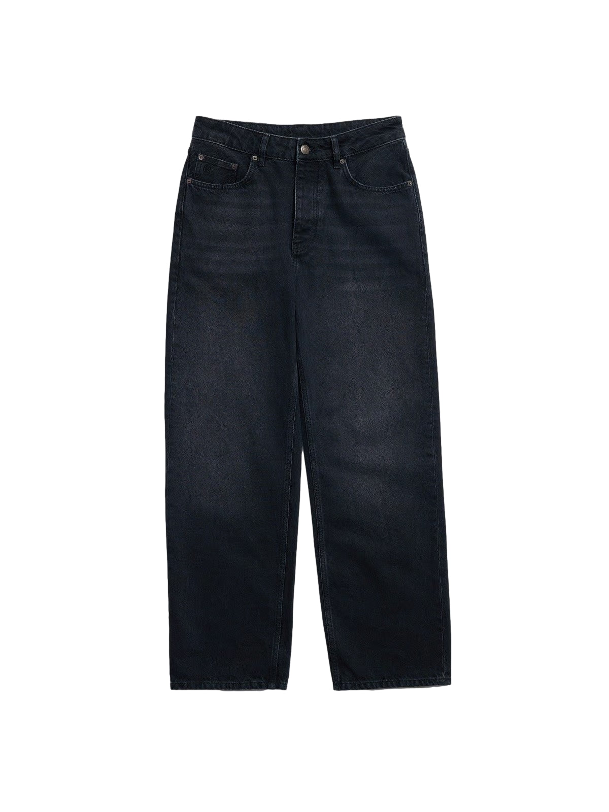 Holzweiler M Straight Jeans Jeans Vasket Sort