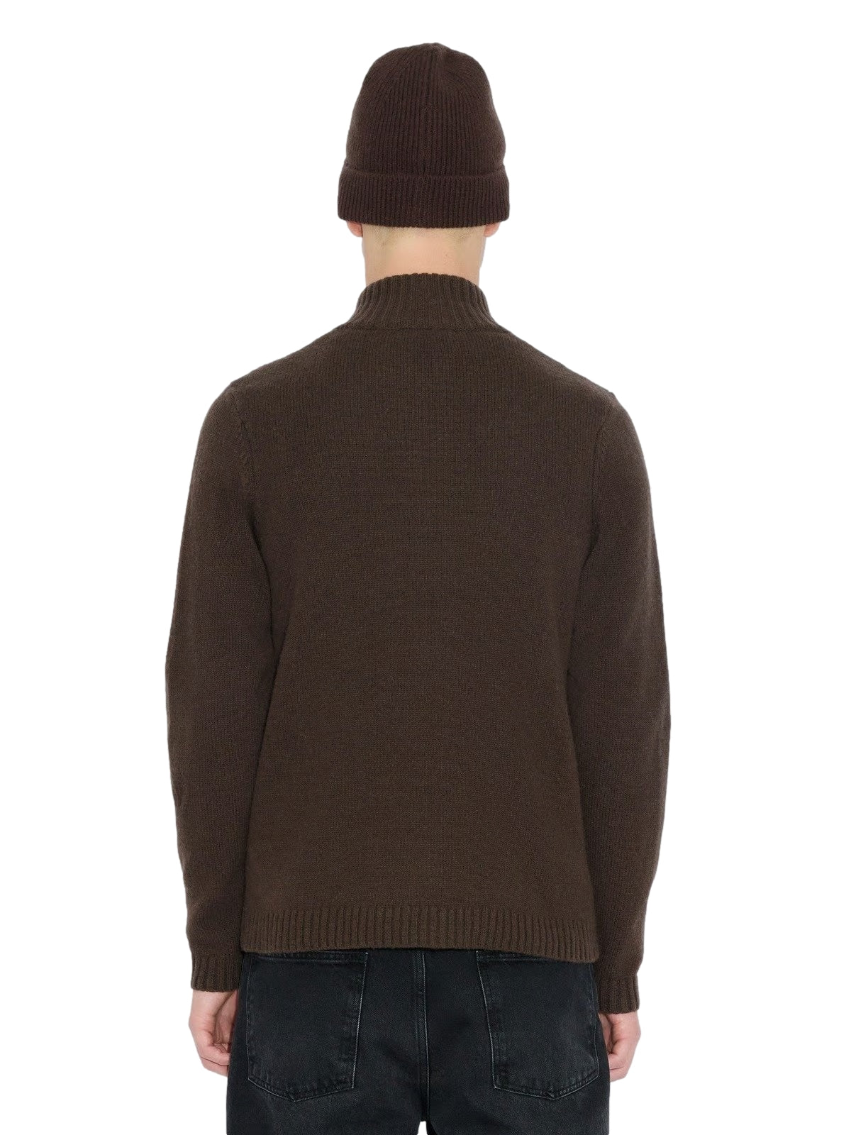 Holzweiler M Wool Zip Cardigan Cardigan Brun - modostore.no