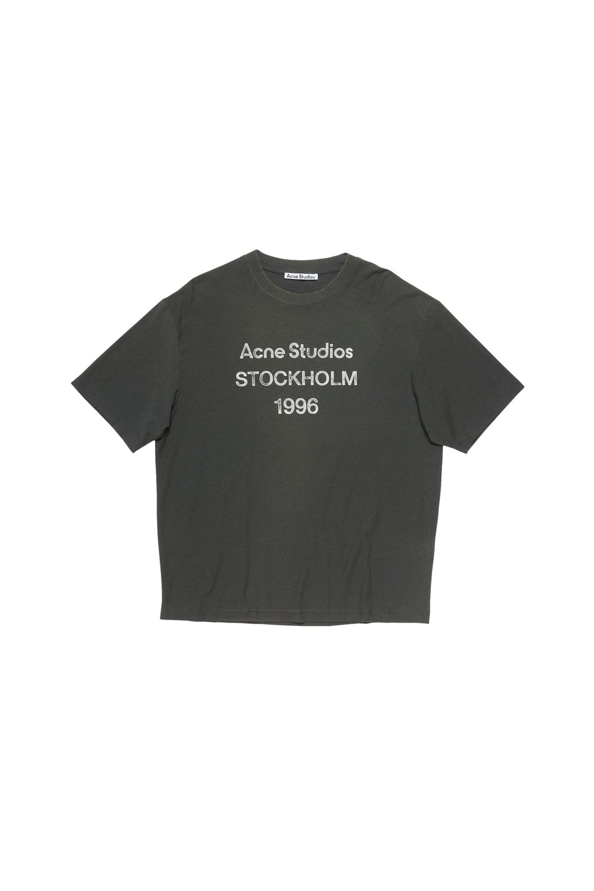 Acne Sprayed Logo T-Shirt T-shirt Vasket Sort