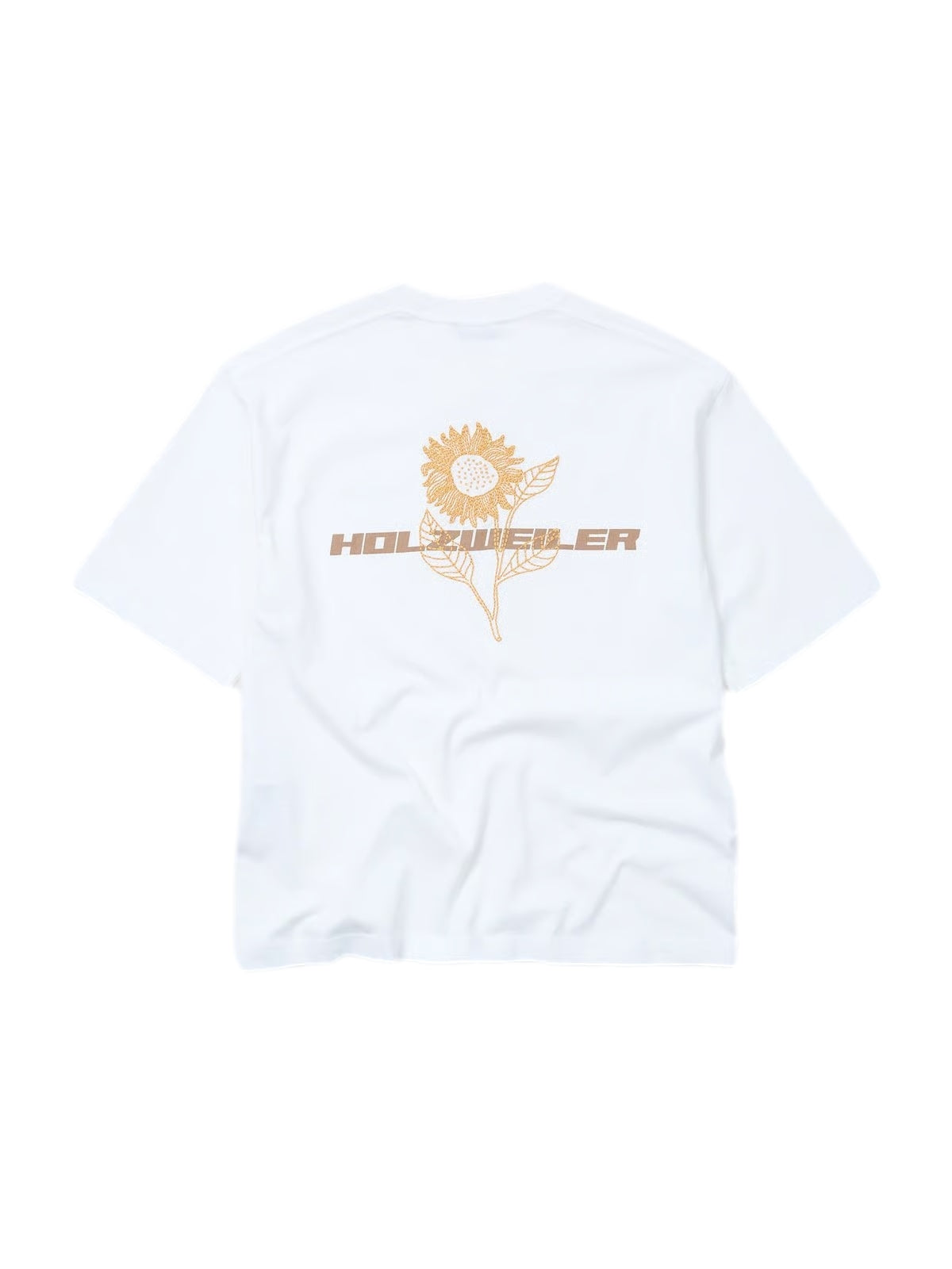 Holzweiler Ranger Sunflower Tee T-shirt Hvit Og Brun - modostore.no