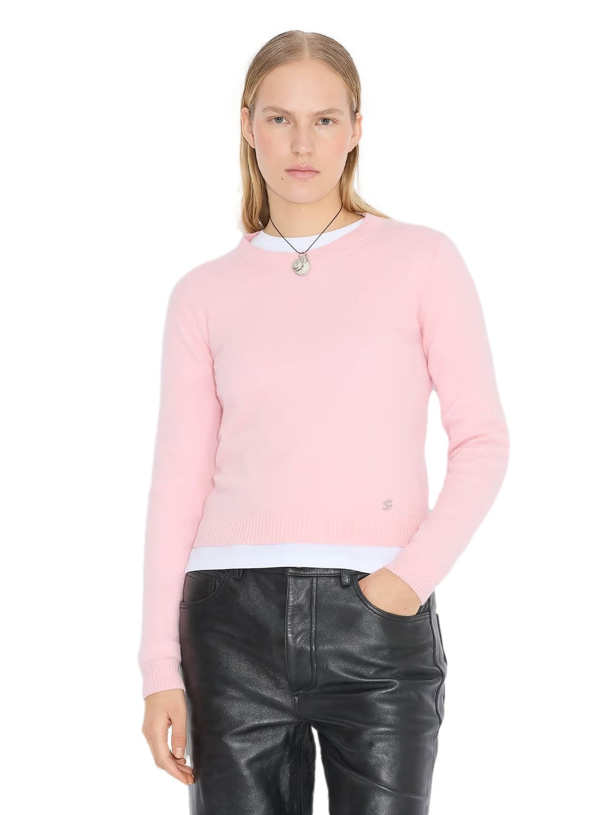 Holzweiler W. Cashmere Crew Crewneck Rosa - modostore.no