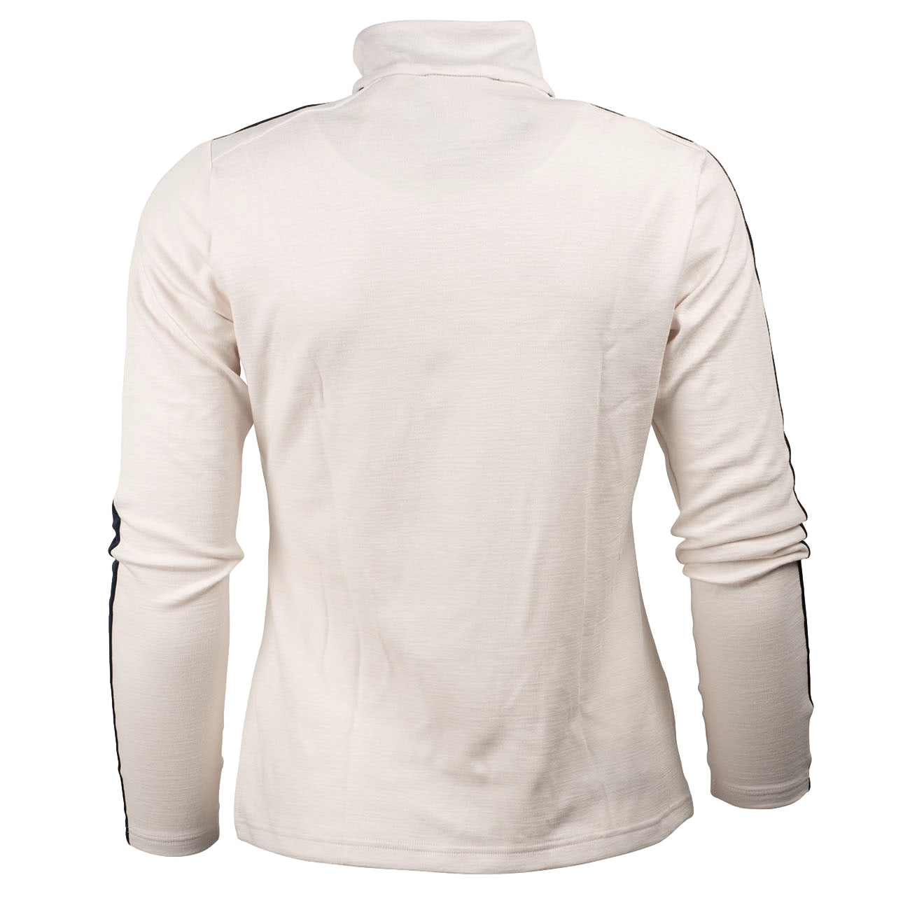 Amundsen 5Mila Half Zip Womens Stripe Genser Hvit Og Mørkeblå