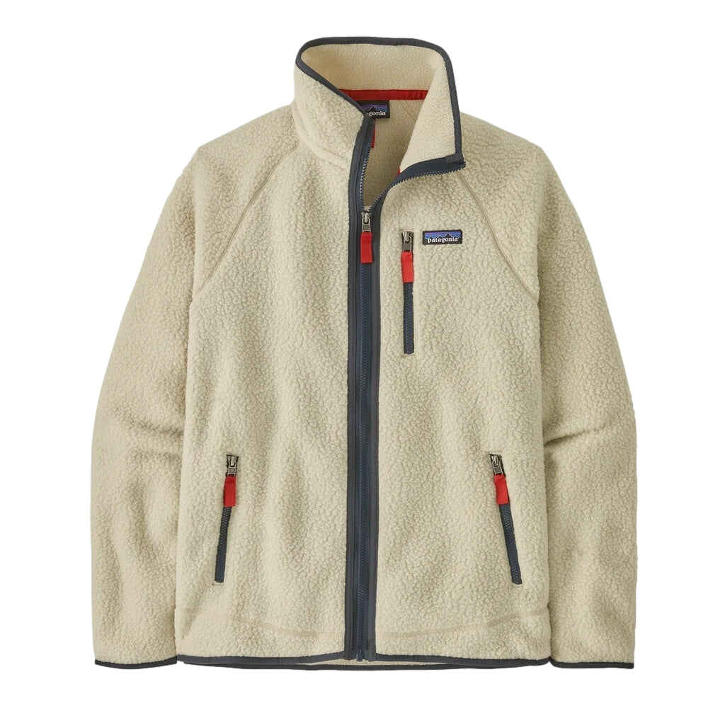 Patagonia M Retro Pile Jkt Pelican Smolder Blue Jakke Beige - modostore.no