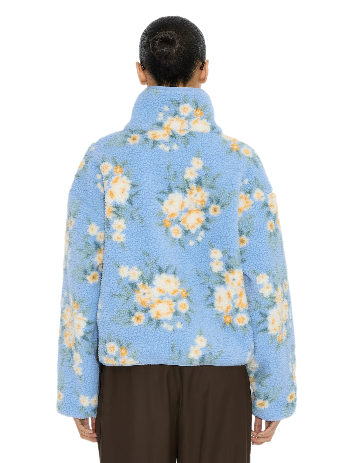 Holzweiler Rype Fleece Jacket Jakke Blå Mønster - modostore.no