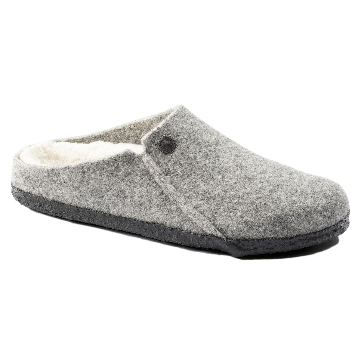 Birkenstock Zermatt Rivet Wool Felt Narrow Sko Lysegrå
