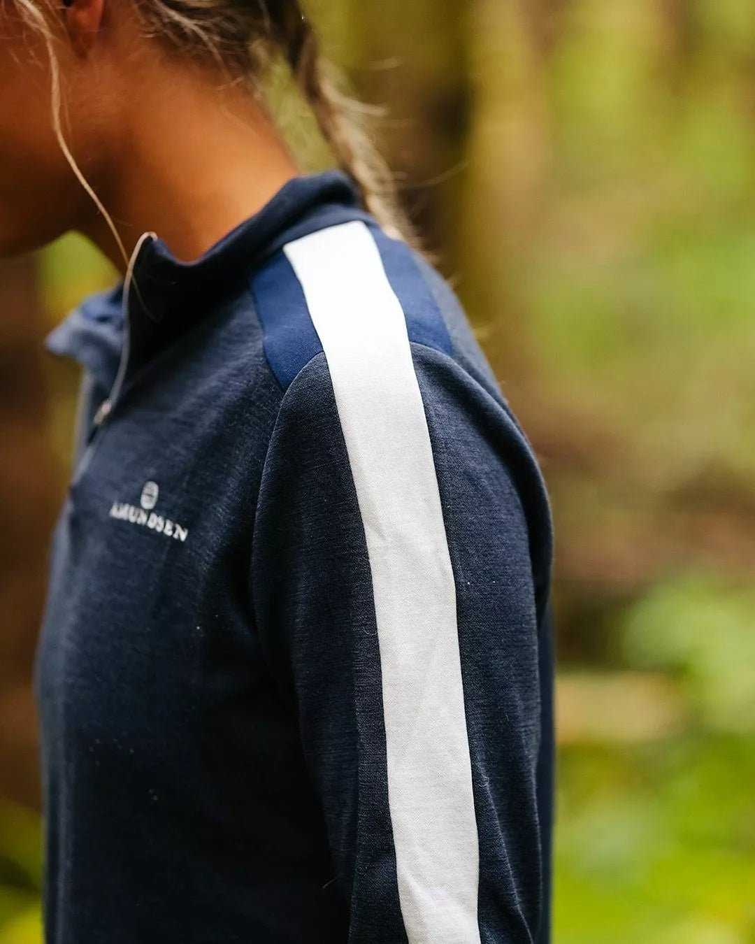 Amundsen 5Mila Half Zip Monochrome Womens Genser Rosa - modostore.no