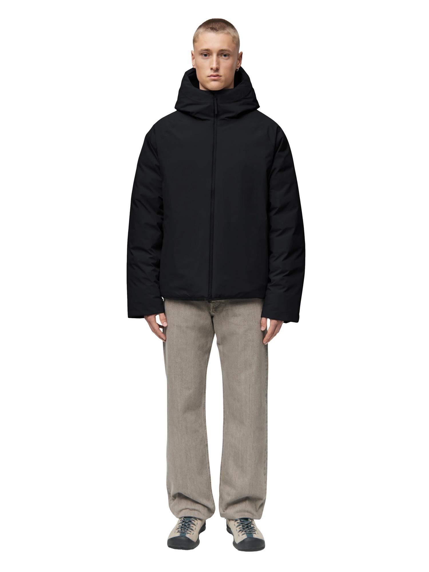 Blæst Runde Down Jacket Black Jakke Sort - modostore.no