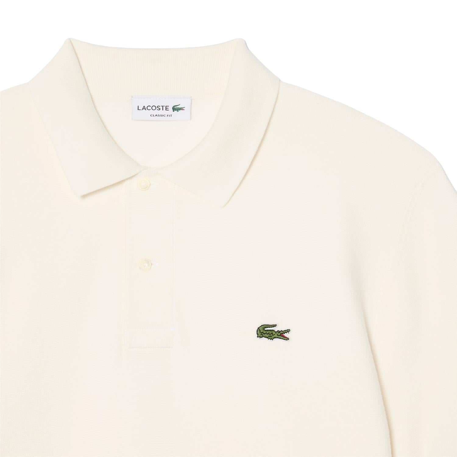 Lacoste Classic Fit Knitted Polo Shirt T-shirt Hvit - modostore.no