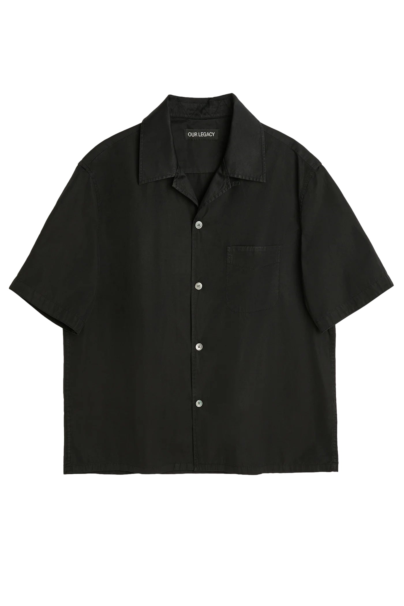Our Legacy HEUSEN SHIRT SHORTSLEEVE Skjorte Sort