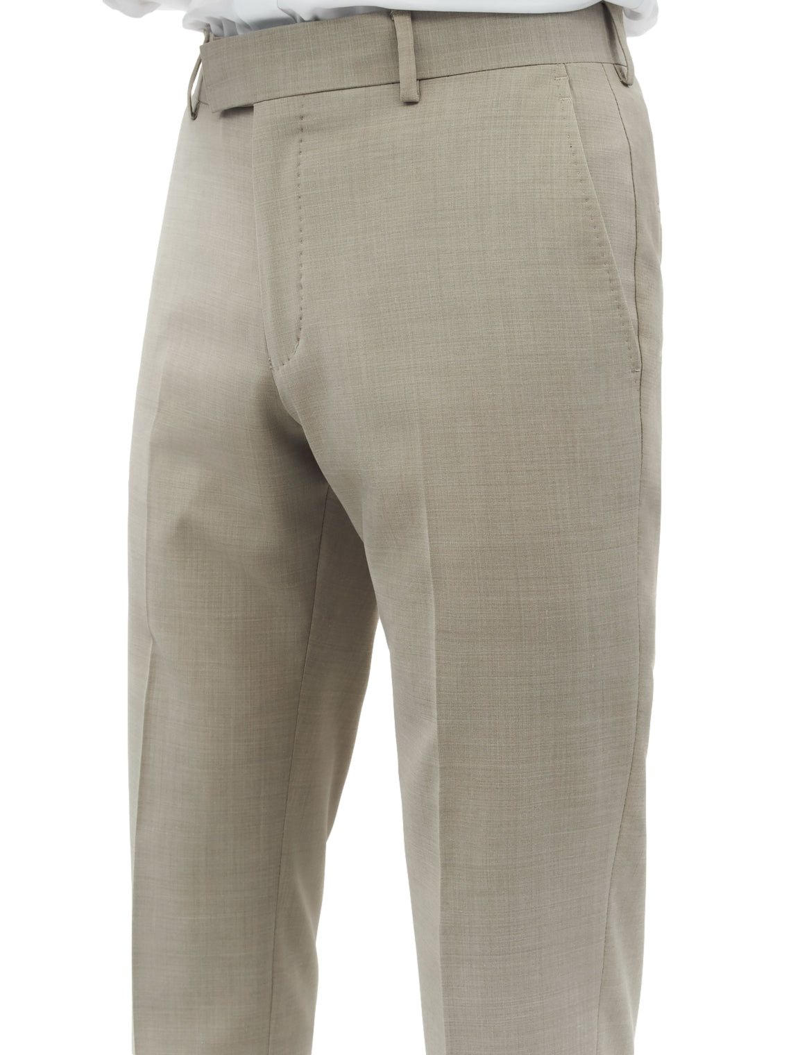 Beige Tiger of Sweden Tenuta reisekostyme dressbukse med rett passform og klassisk design, perfekt for forretningsreise.