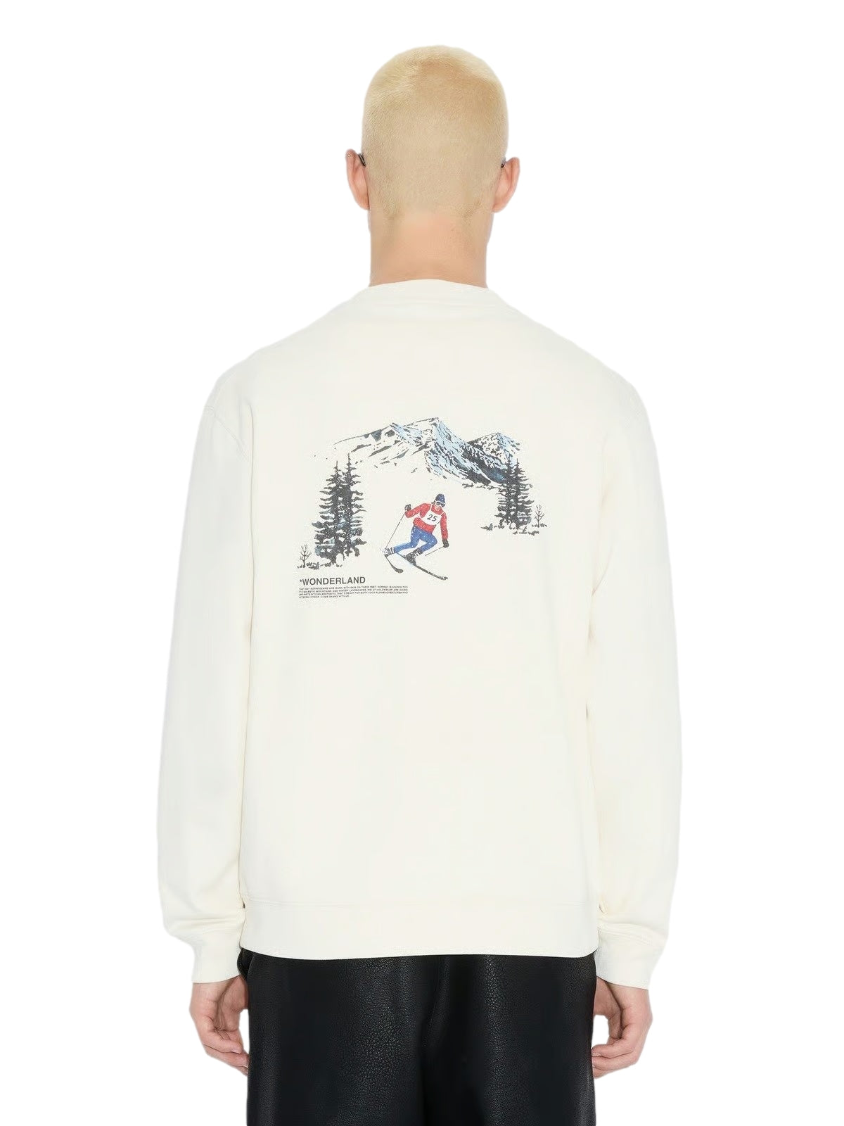 Holzweiler Duke National Crew Genser Hvit - modostore.no