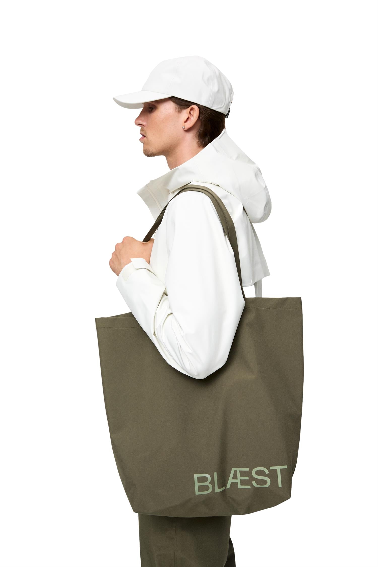 Blæst Moa Tote Bag Grape Leaf Tote Bag Oliven - modostore.no