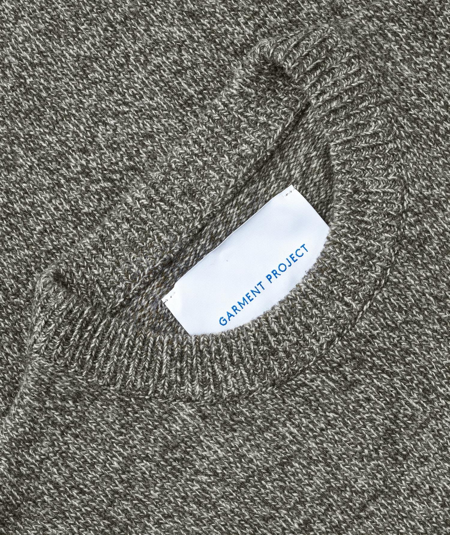 Garment Project Stanton Grey/Bosco Genser Gråbrun