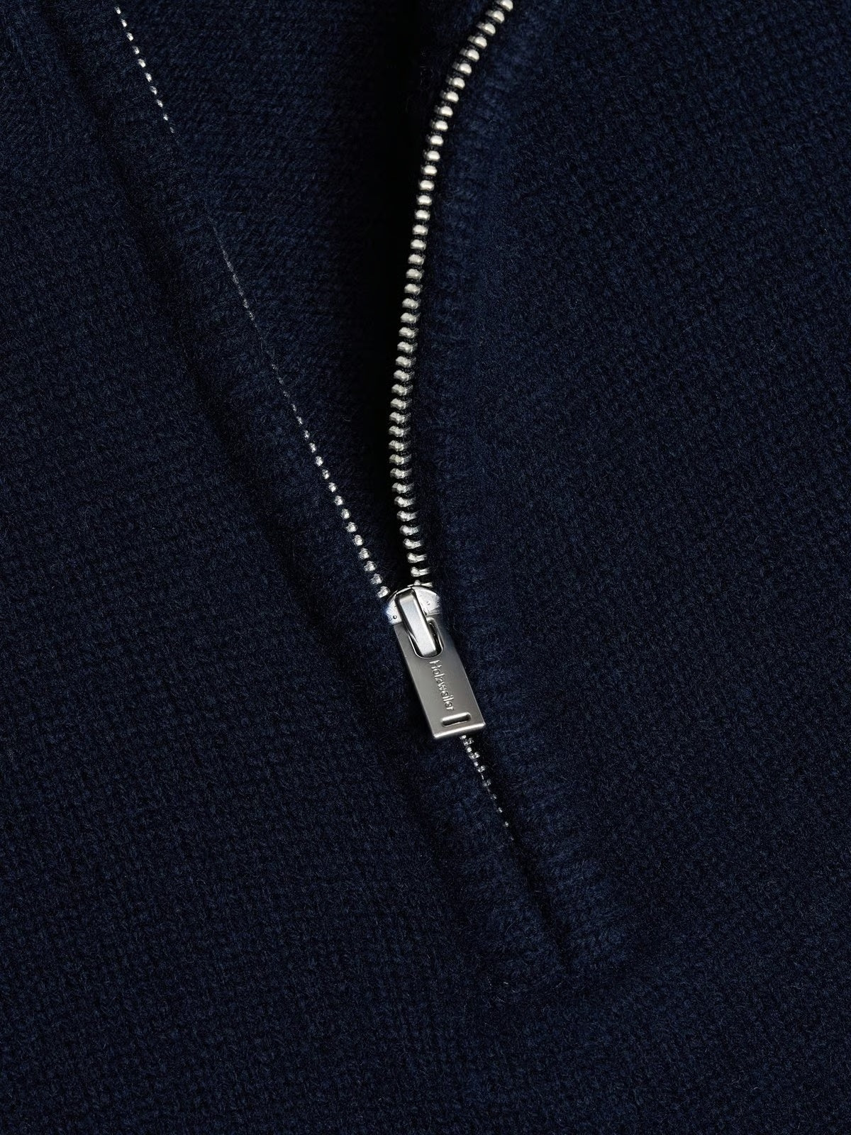 Holzweiler M. Wool Half Zip Genser Navy