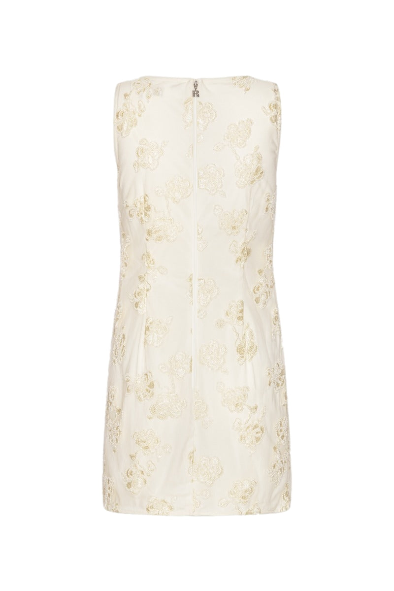 ROTATE Wedding Beaded Mini Dress Kjole Off-White - modostore.no