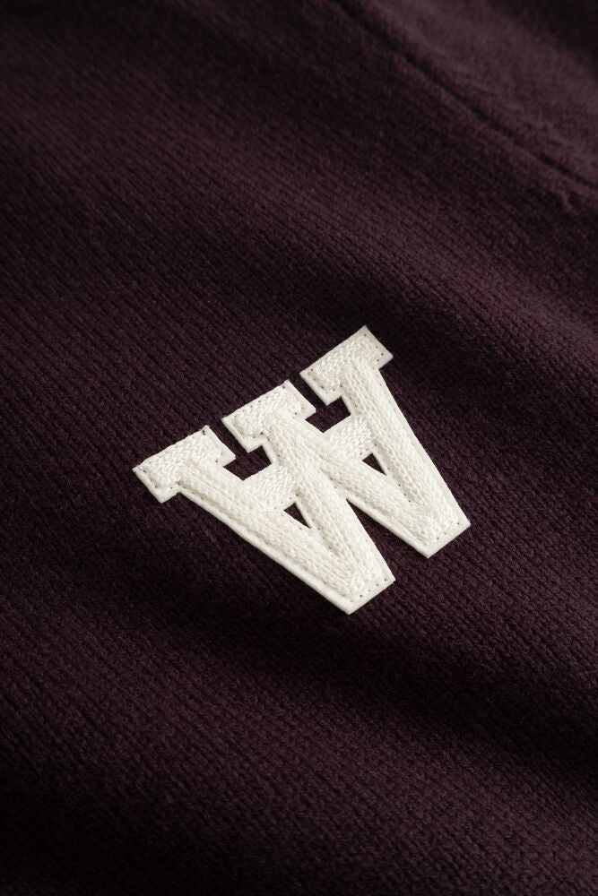 Wood Wood WW Tay Logo Genser Burgunder