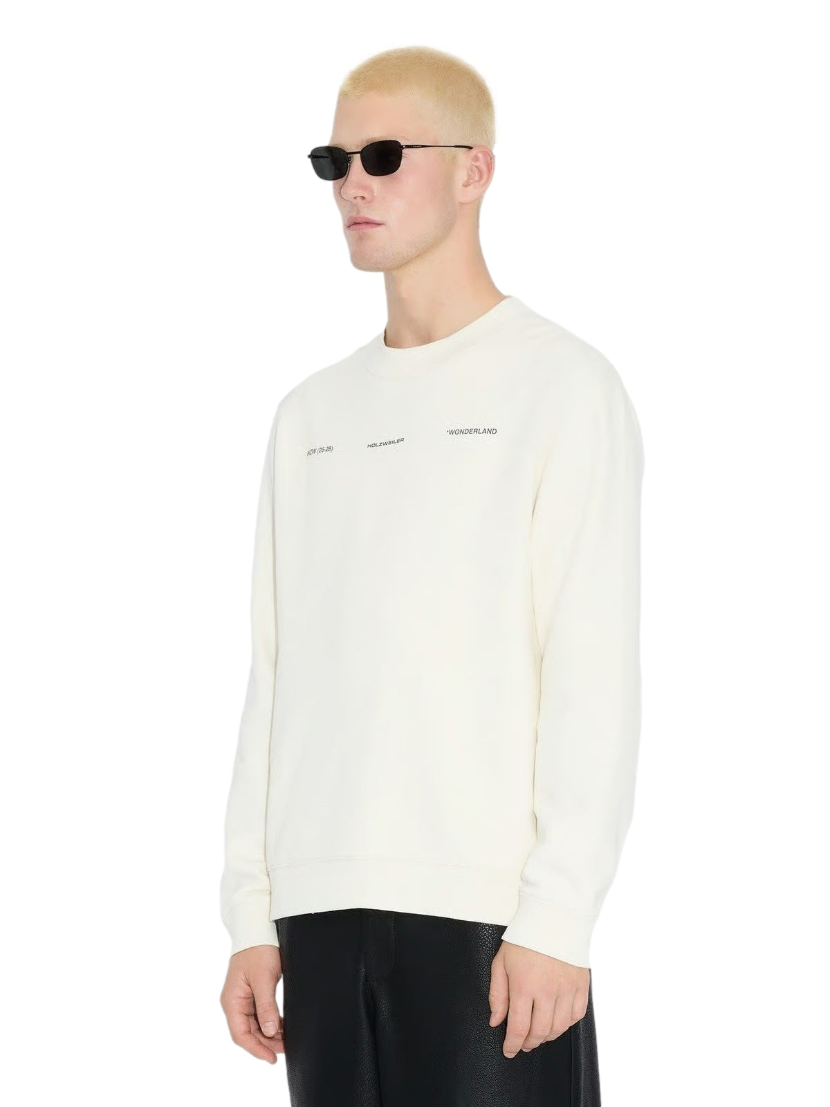 Holzweiler Duke National Crew Genser Hvit - modostore.no