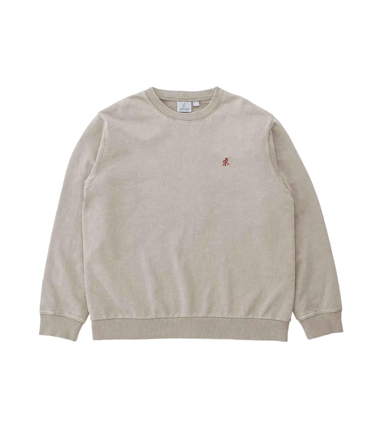 Gramicci One Point Crew Sweatshirt Crewneck Sand - modostore.no
