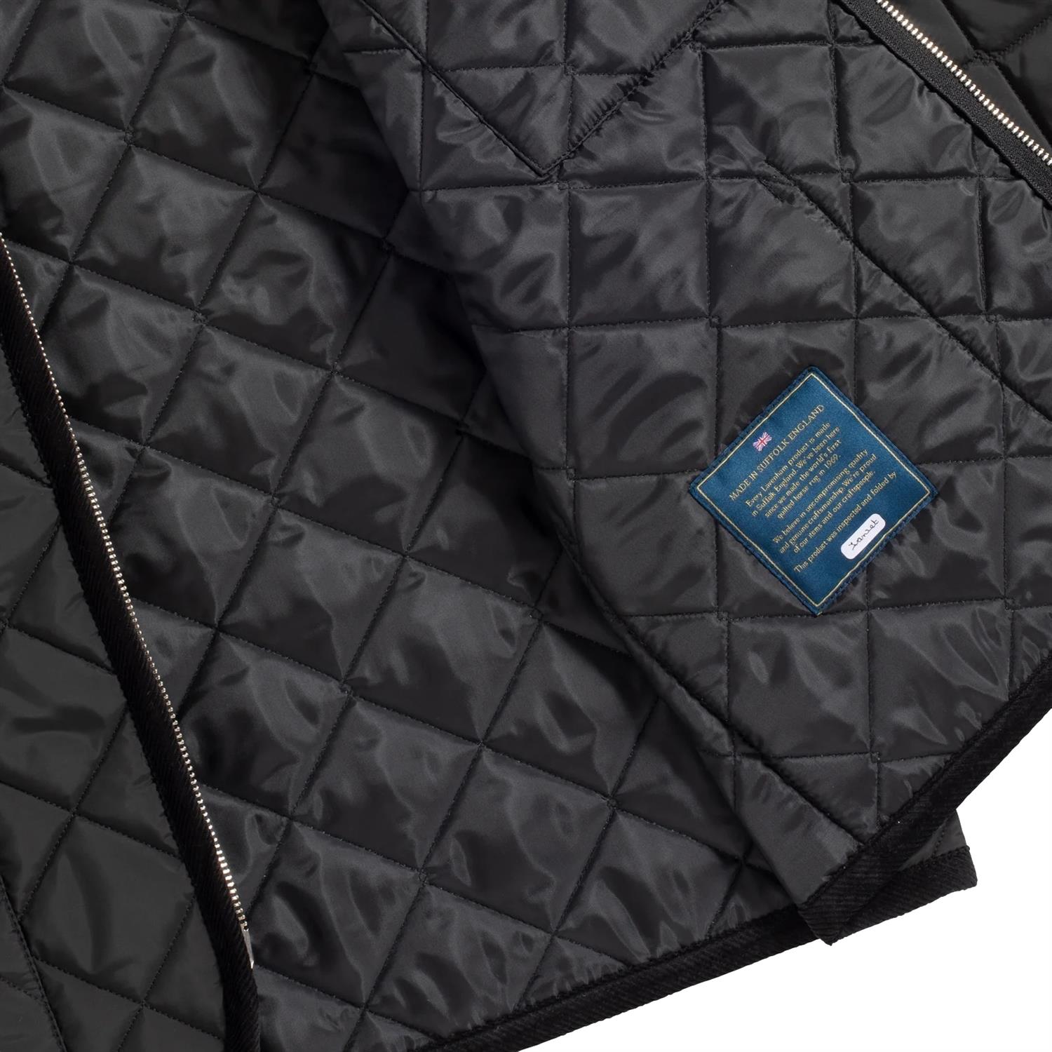 Lavenham UNWADDED TEYNHAM Jakke Sort - modostore.no