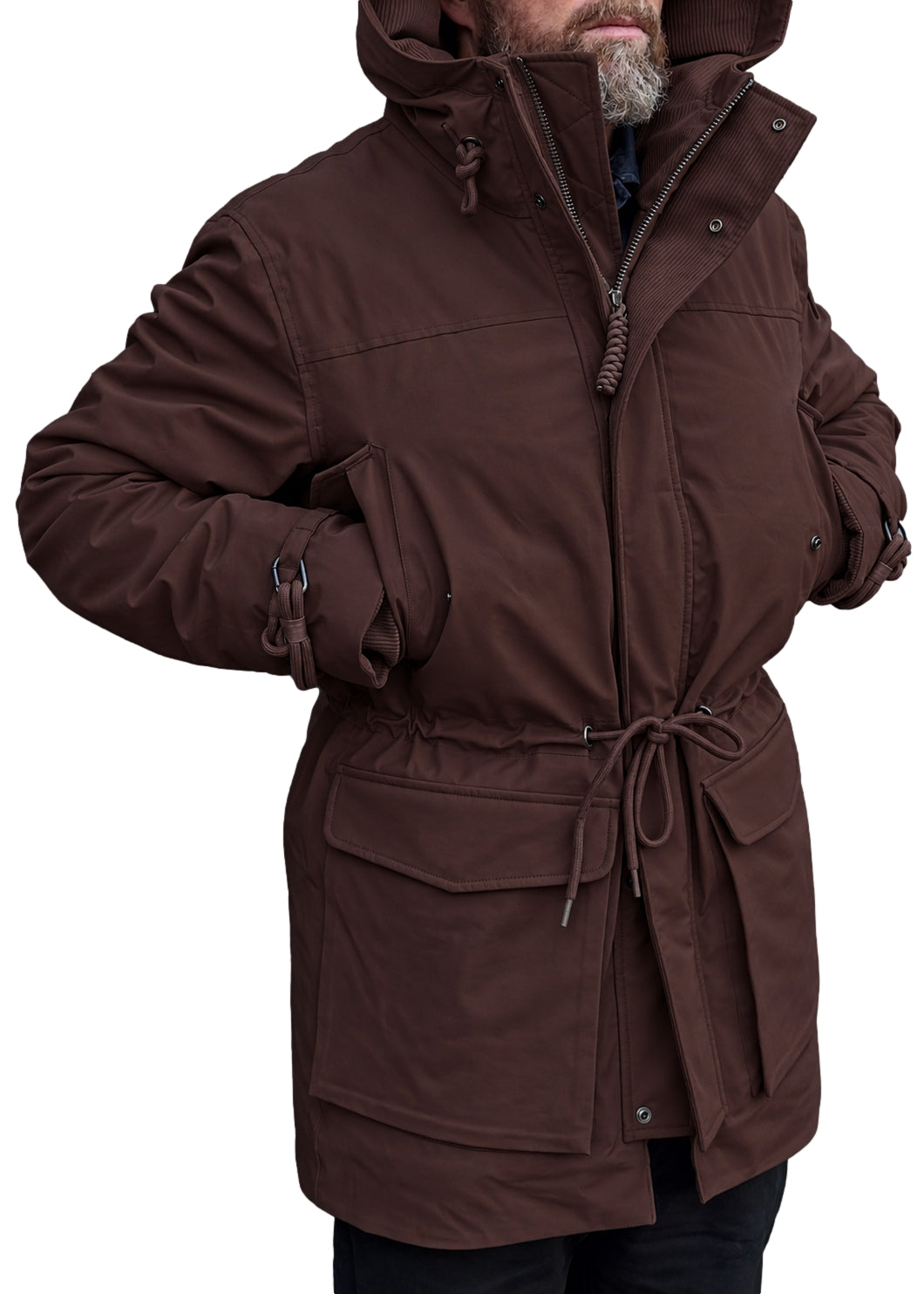 AYEN Insulated Parka Jakke Brun