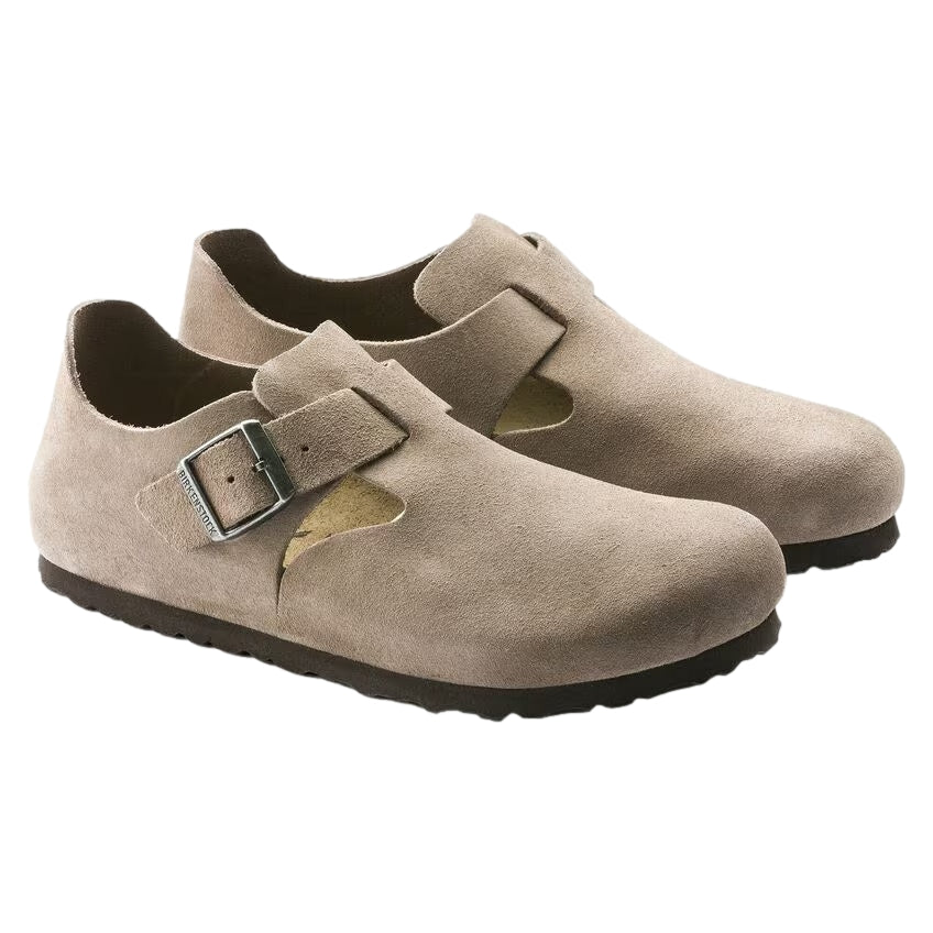 Birkenstock London Suede Narrow Taupe Sko Taupe - modostore.no