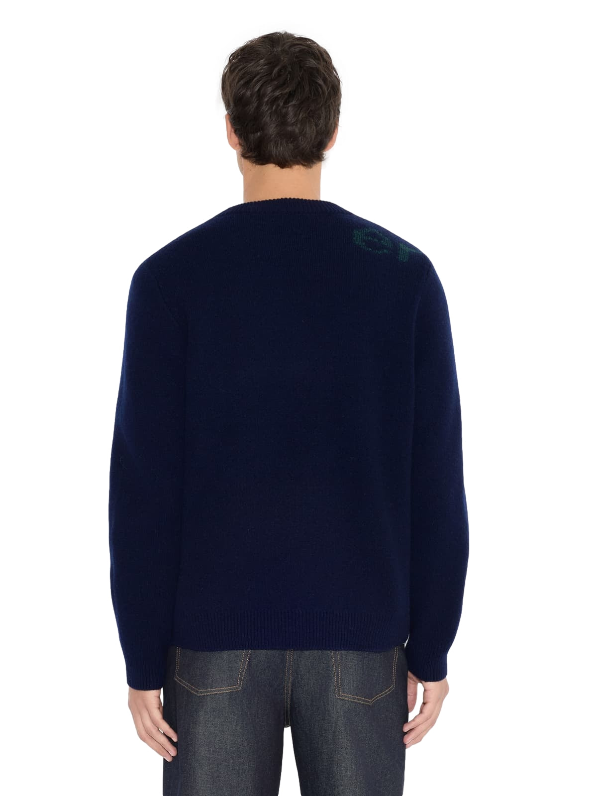 Holzweiler Haza Logo Crewneck Sweater Genser Marine