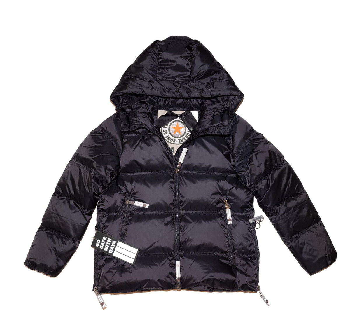 CAYA Erika Semi Shine Black Jakke Sort
