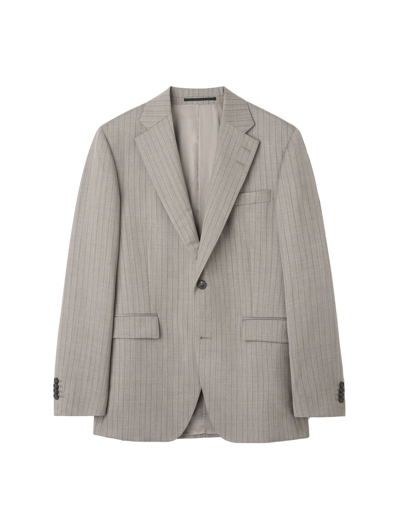 Tiger of Sweden Easer Pinstriped Wool Blazer Blazer Beige Mønster
