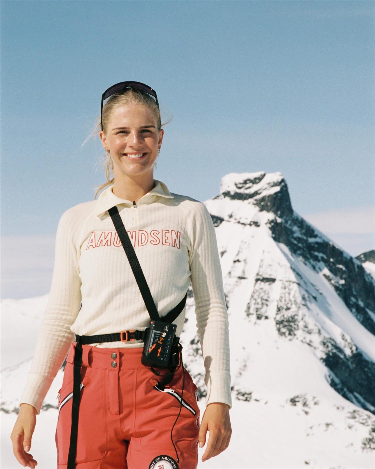 Amundsen Hero's hide Half Zip Womens Ullundertøy Off-White - modostore.no