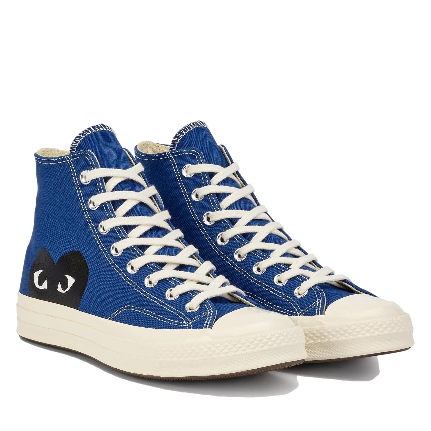 Comme des Garcons Play x Converse CDG BIG HEART HI TOP Blue Sko Blå - modostore.no