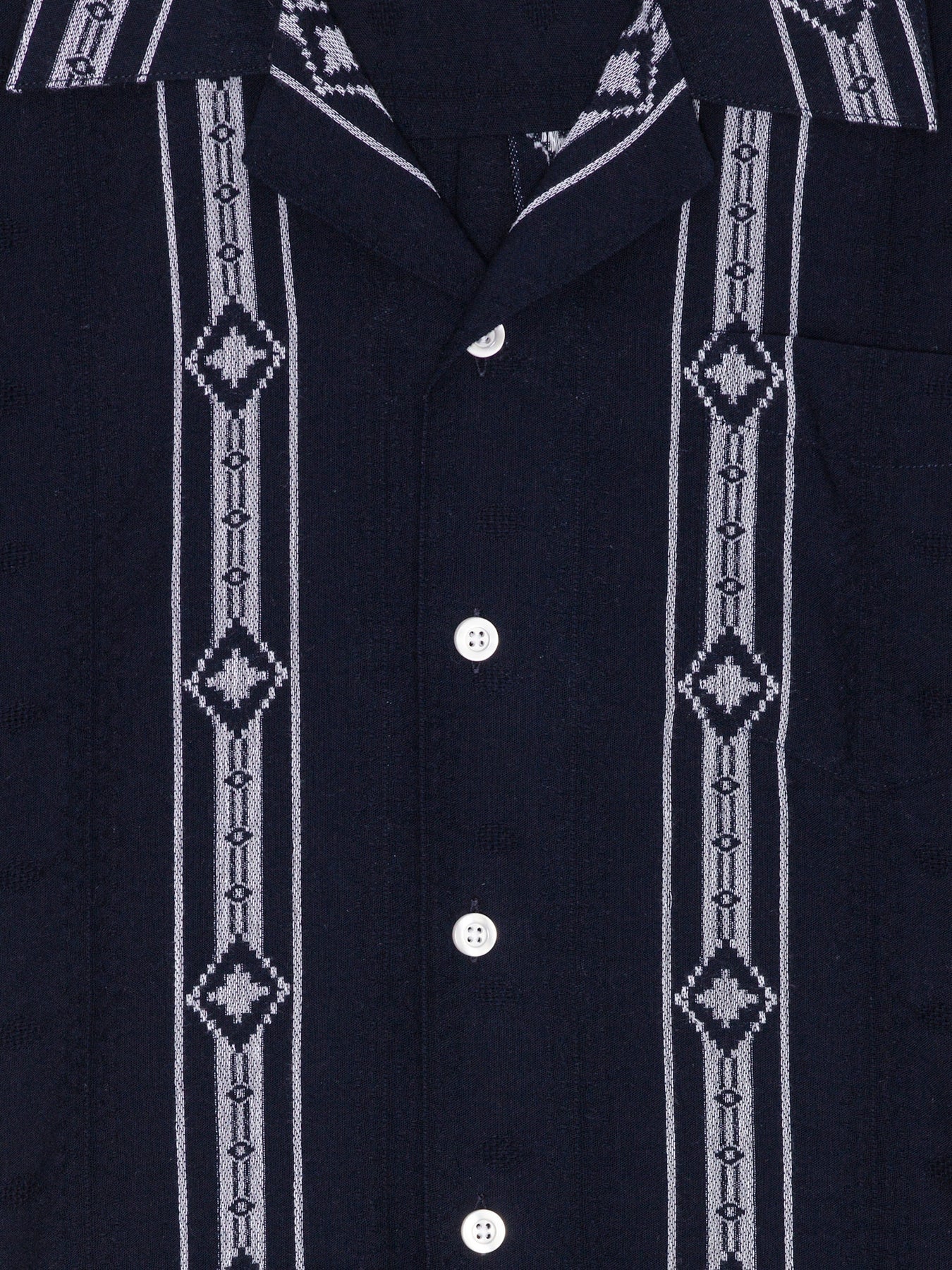 Libertine Libertine Cave Skjorte Hvit Og Blå - modostore.no