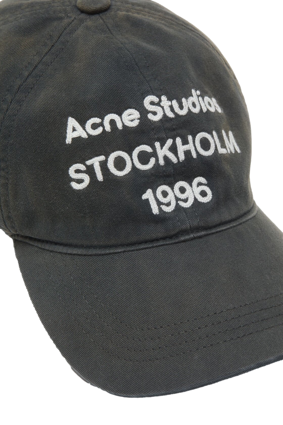 Acne Logo Cap Caps Vasket Sort