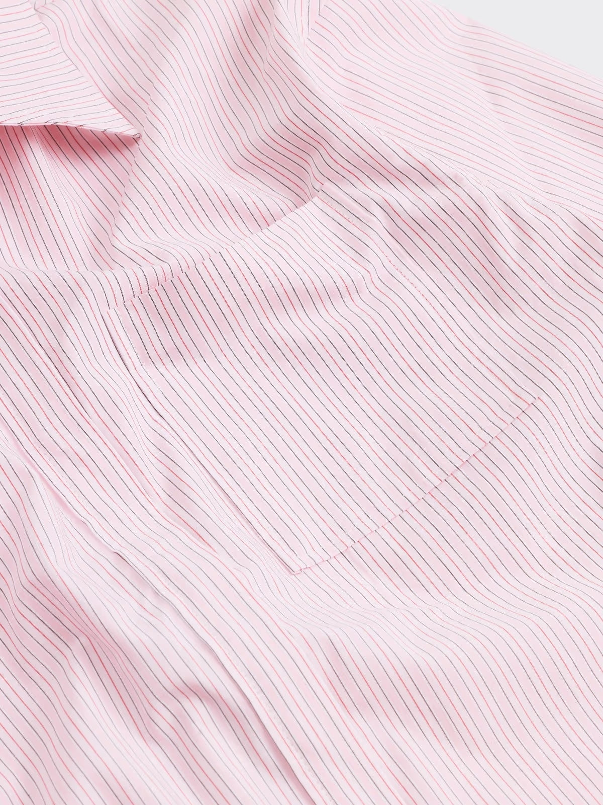 Holzweiler Loose Stripe Shirt Skjorte Lyserosa - modostore.no