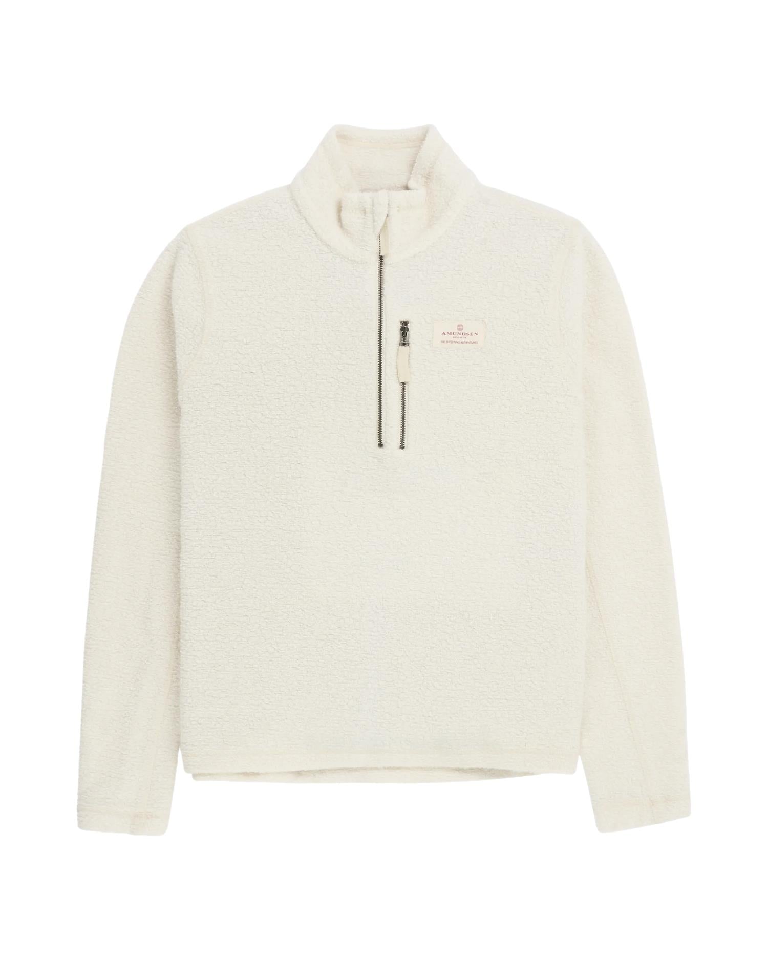 Amundsen Hut Halfzip Womens Genser Off-White