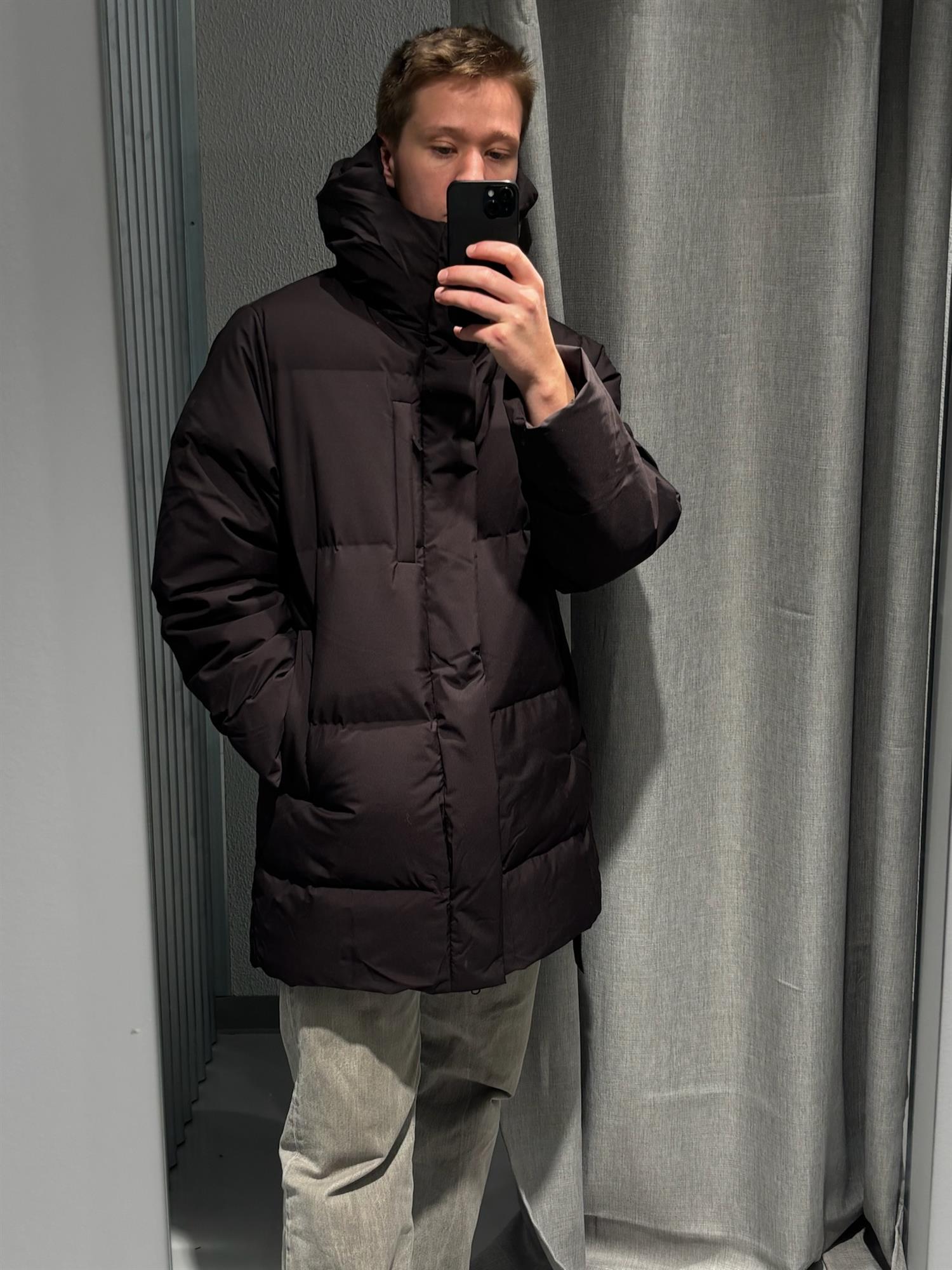 Blæst Ulla Down Jacket Brown Soil Jakke Brun - modostore.no