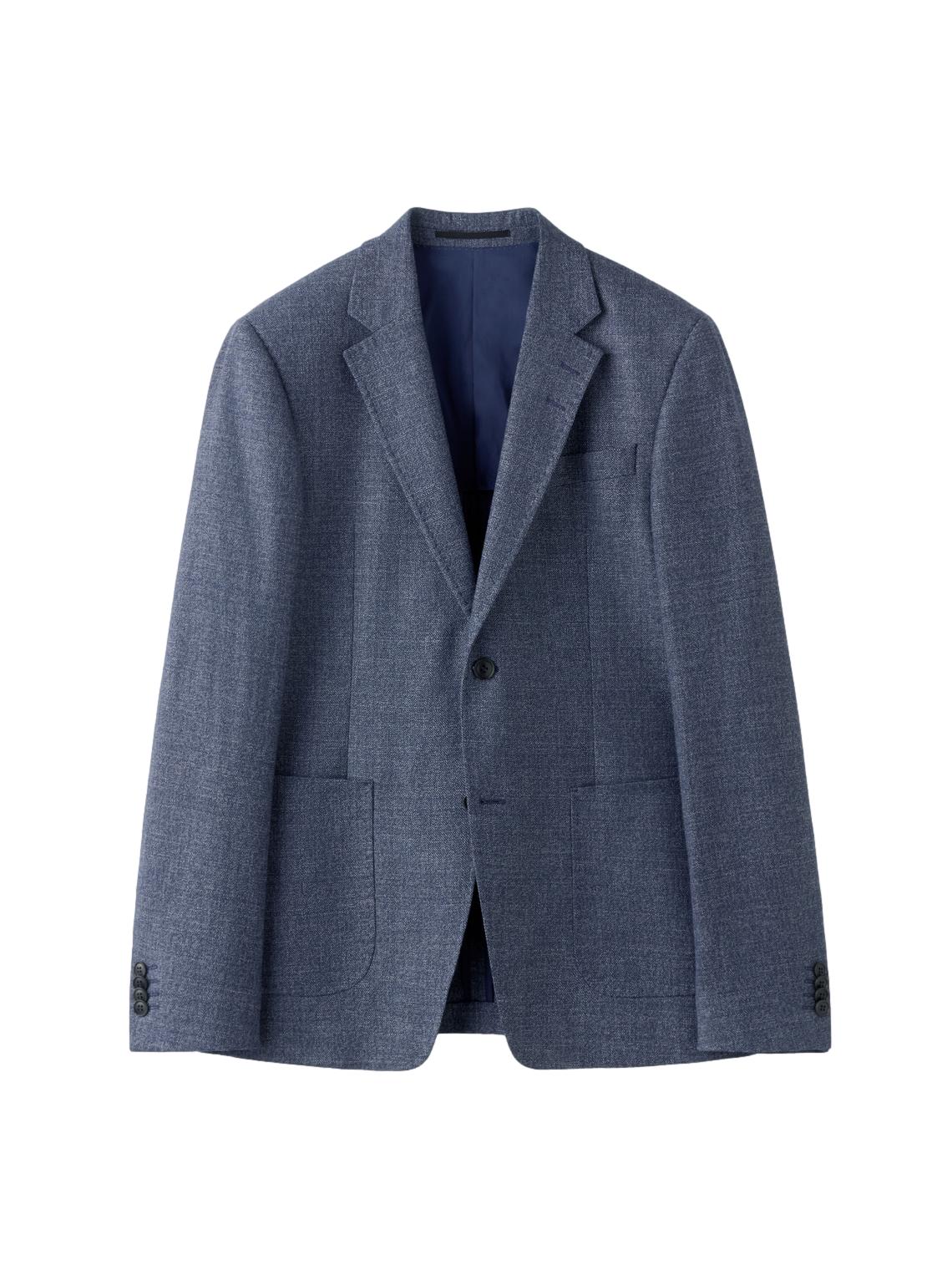 Tiger of Sweden Justin HL Wool/Linen Blazer Dusty Blue Dressjakke Blå