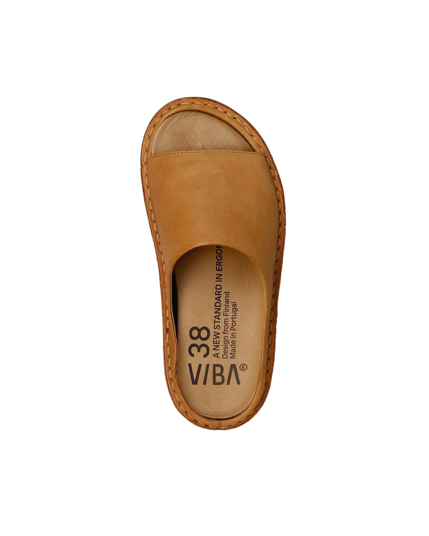 VIBAe Saint Tropez Leather Fawn Tan Sko Lysebrun