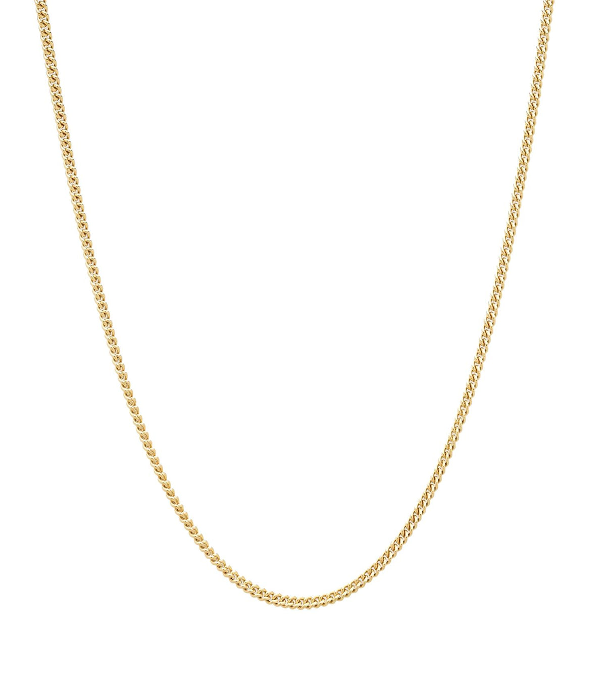 Tom Wood Curb Chain Slim 17inch Smykke Gull