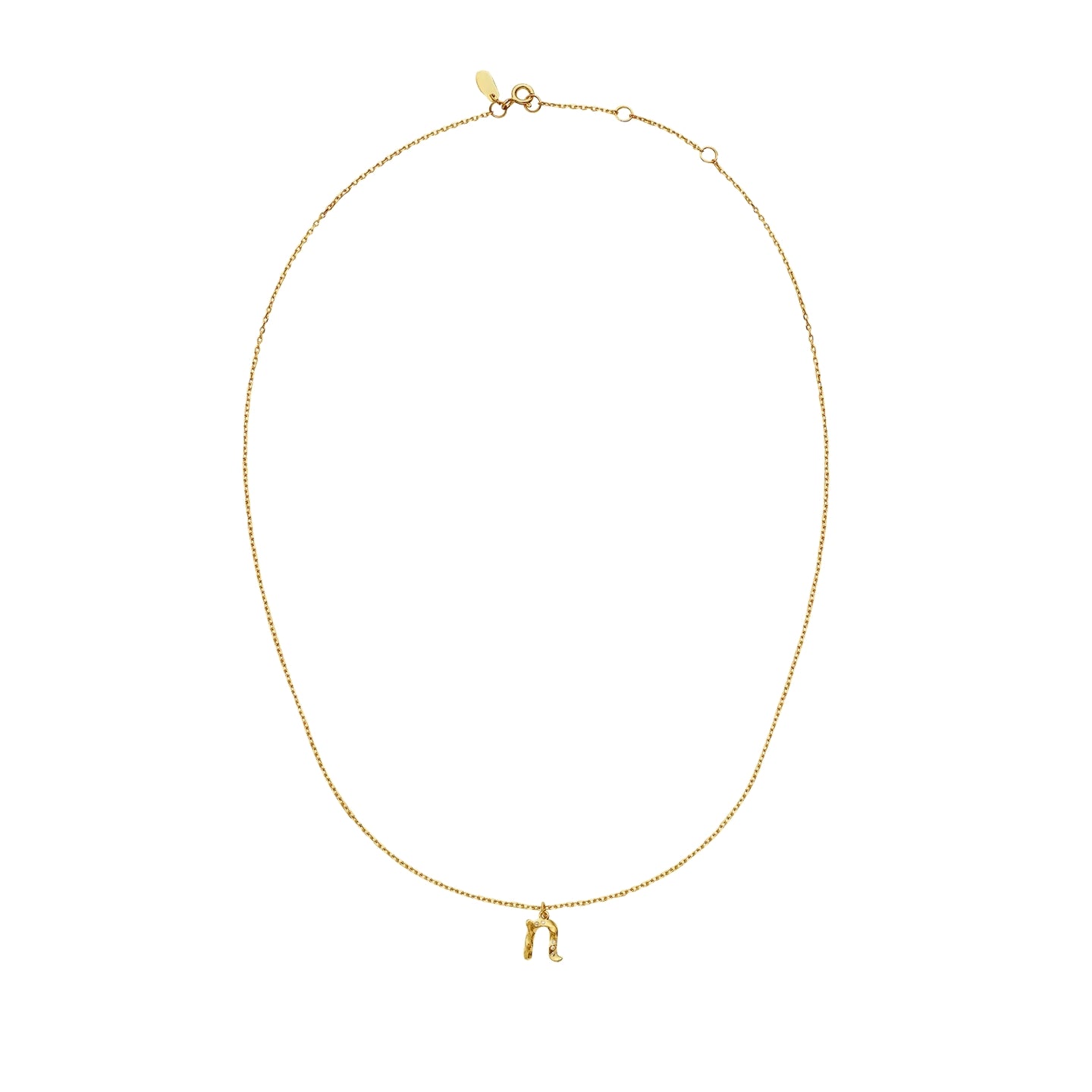 Maanesten N Alphabet Smykke Gull - modostore.no