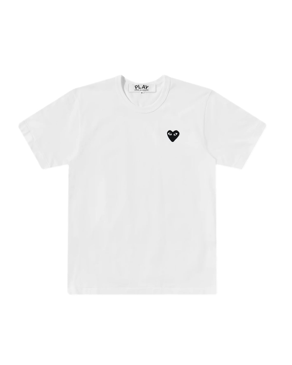 Comme des Garcons Play Unisex T-Shirt Black Heart T-shirt Hvit
