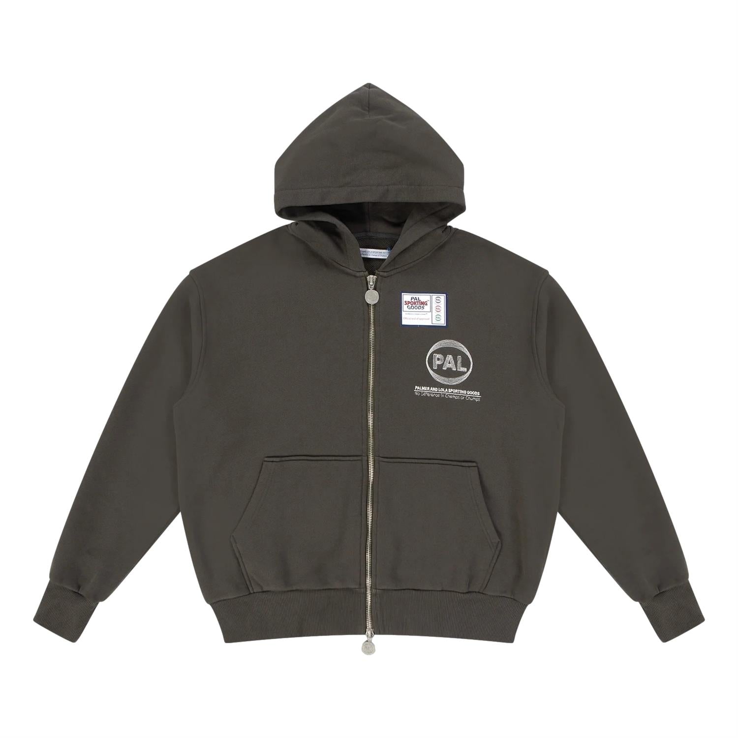 PAL New Pre-Game 25 Full Zip Hoody Hettejakke Mørkegrå - modostore.no