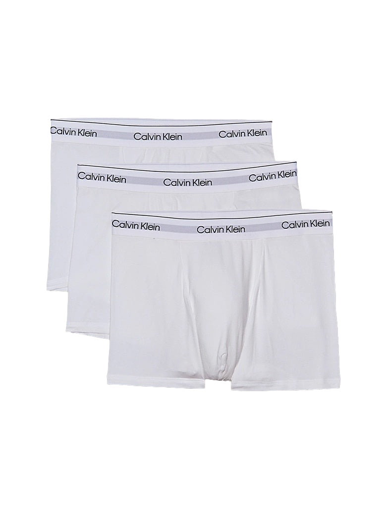 Hvit Calvin Klein Underwear ikon relaxed fit boxershorts, komfortabel og myk bomullsdesign med elastisk midje.