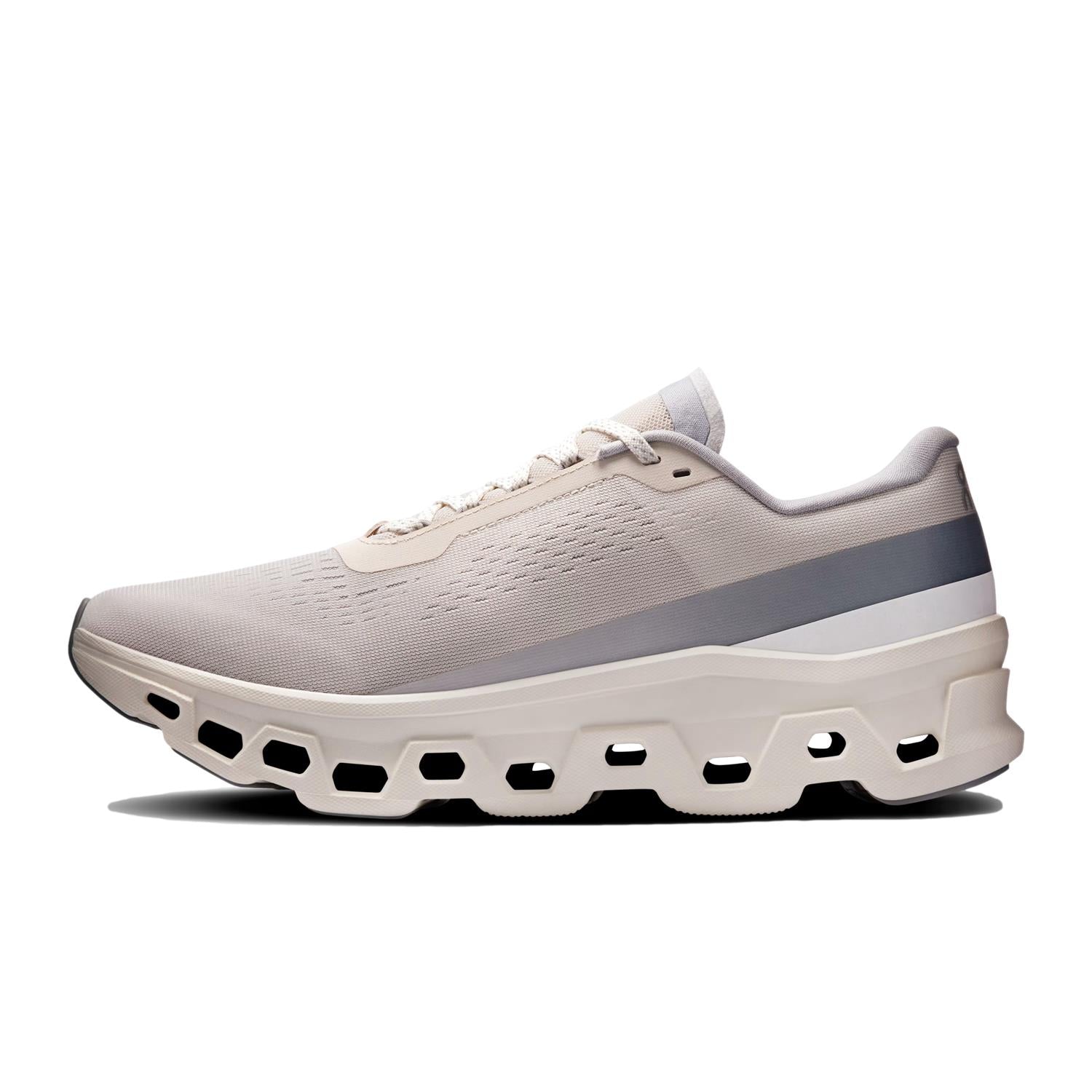 ON Cloudmonster 1 Pearl/Ivory Sko Lysegrå - modostore.no