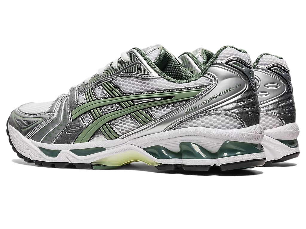 Asics GEL- KAYANO 14 White/Slate Grey Sko Grønn - modostore.no