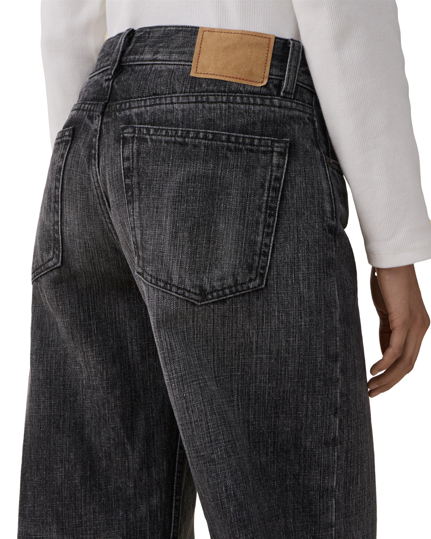 Jeanerica Kyoto Black Righe Jeans Vasket Sort