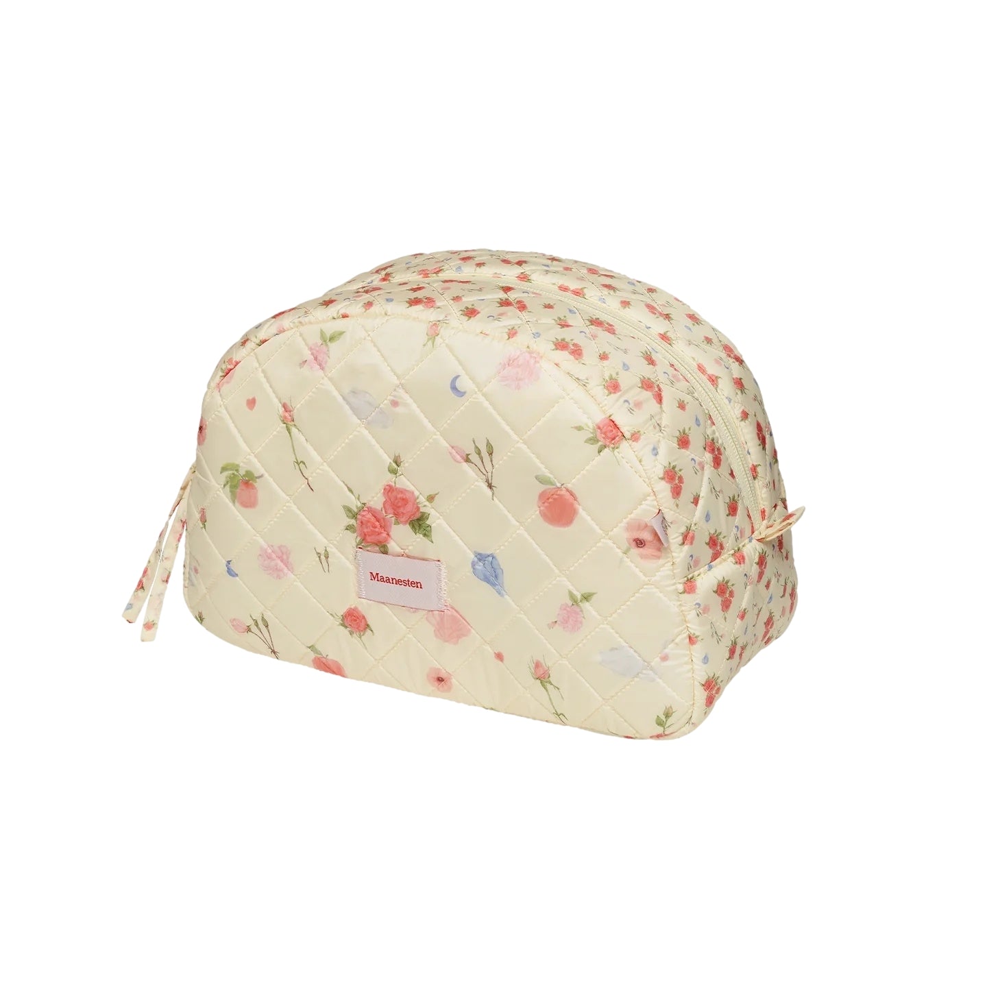 Maanesten Makeup Bag Big Roses and Shells Toalettmappe Pastellgul - modostore.no