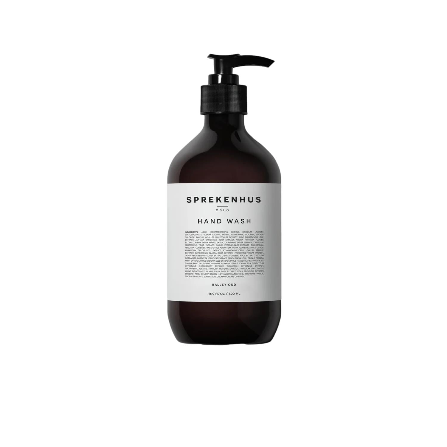 Sprekenhus Hand Wash Balley Oud 500ml Håndsåpe Sort