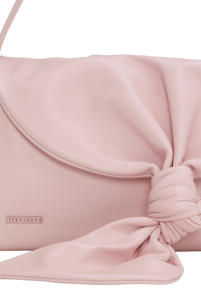 ROTATE Leather Knot Scarf Bag Veske Rosa - modostore.no