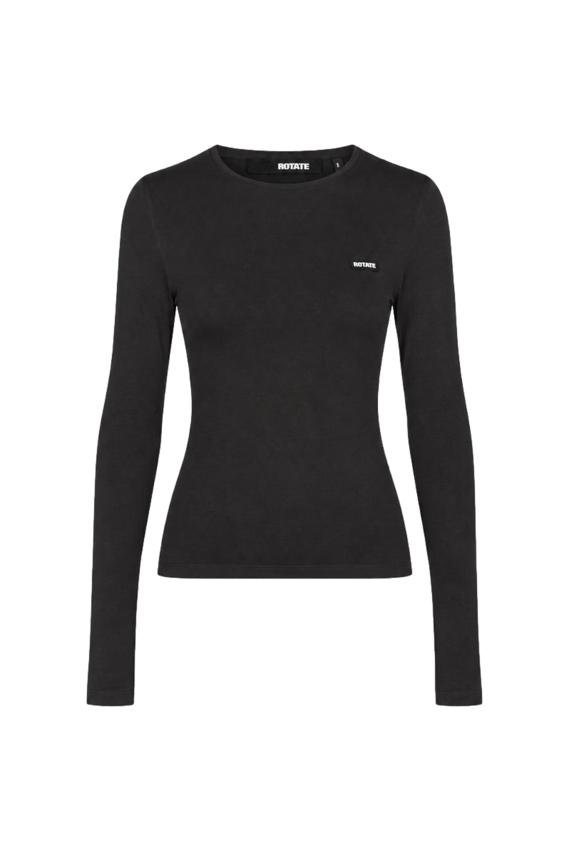 ROTATE Long Sleeve T-Shirt Genser Sort