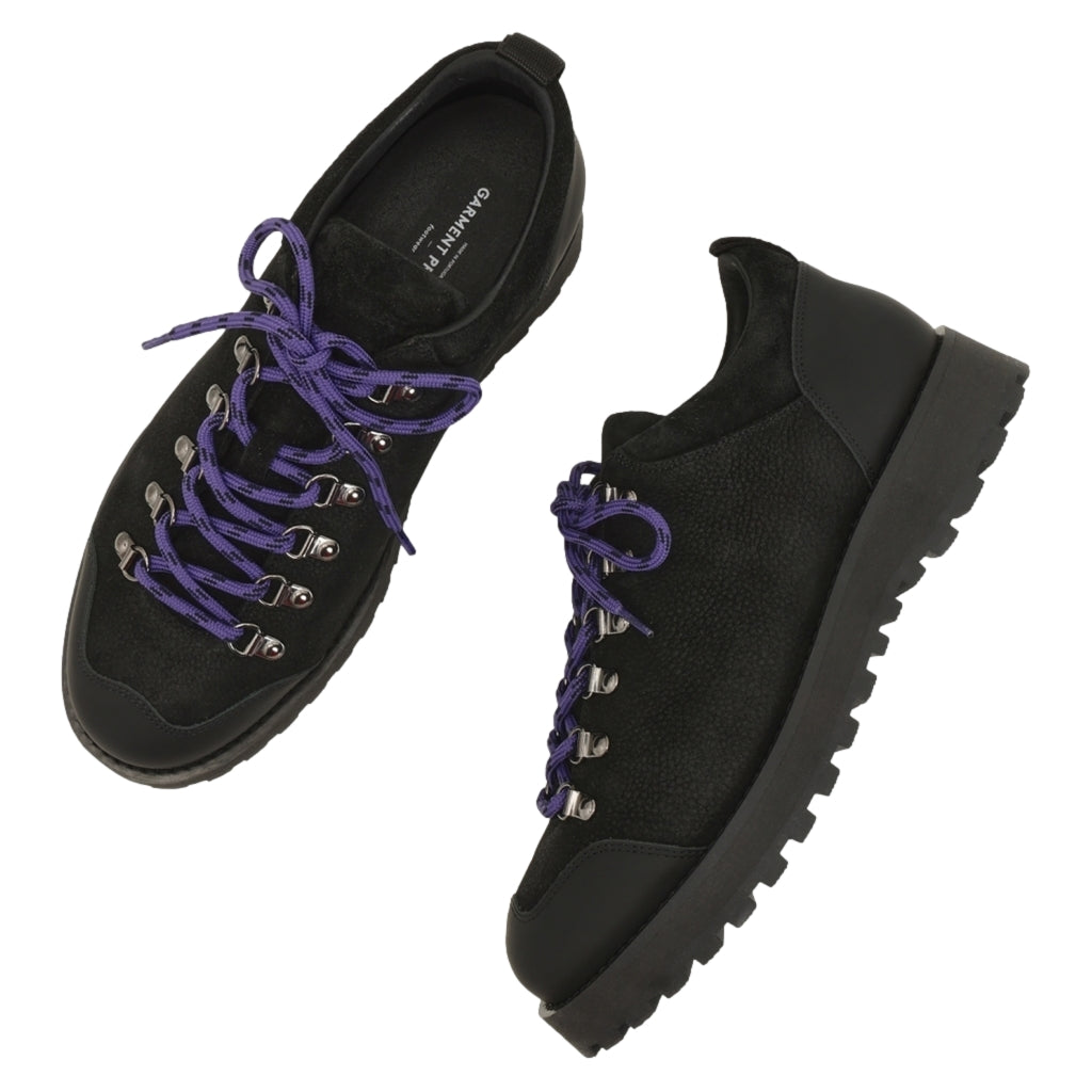 Garment Project Dune Low - Black Tumbled Nubuck Sko Sort - modostore.no